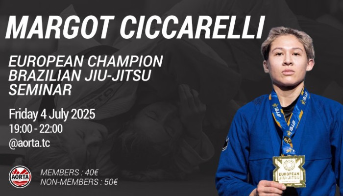Séminaire de BJJ avec Margot Ciccarelli
